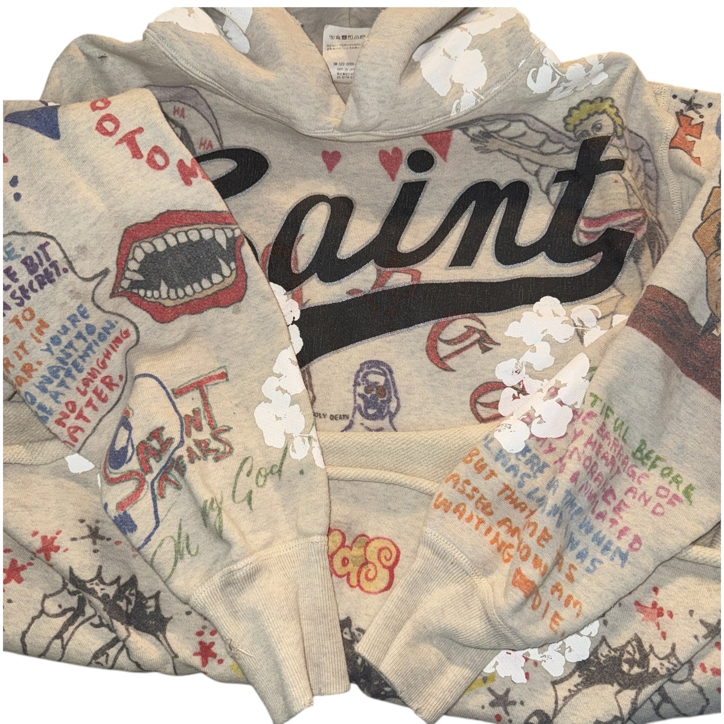 [SAINT Mxxxxxx×Denim Tears] Saint Michael×Denim Tears HOODIE GREENAFFITTI pullover hoodie