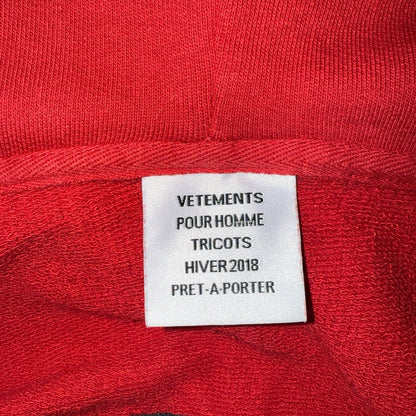 [VETEMENTS] Vetements 17FW FREE HUGS ZIP HOODIE