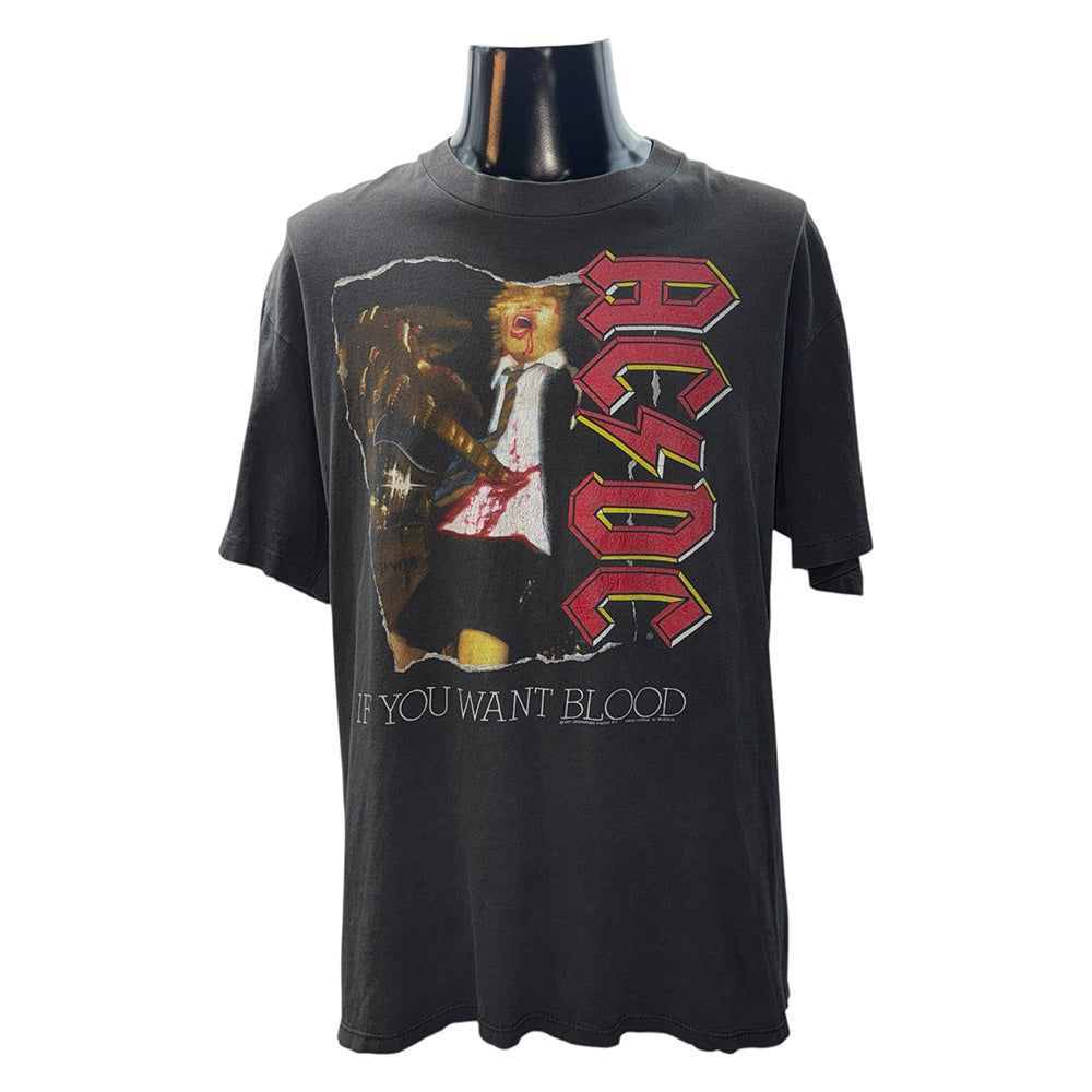 [AC/DC] AC/DC IF YOU WANT BLOOD Vintage T-shirt