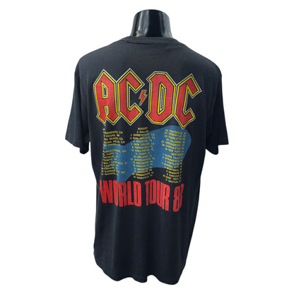 【AC/DC】 エーシーディーシー WORLD TOUR88 1988コピーライト Vintage Tシャツ