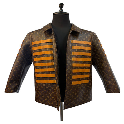 【LOUIS VUITTON】ルイ・ヴィトン ×Virgil Abloh（ヴァージル）22SS モノグラム総柄ミリタリージャケット L