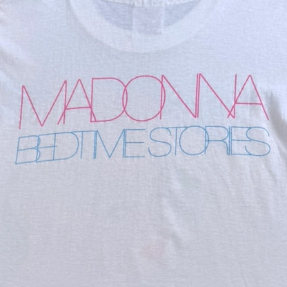 【MADONNA】マドンナ  "BEDTIME STORES" 90's Vintage Tシャツ L（XL相当）