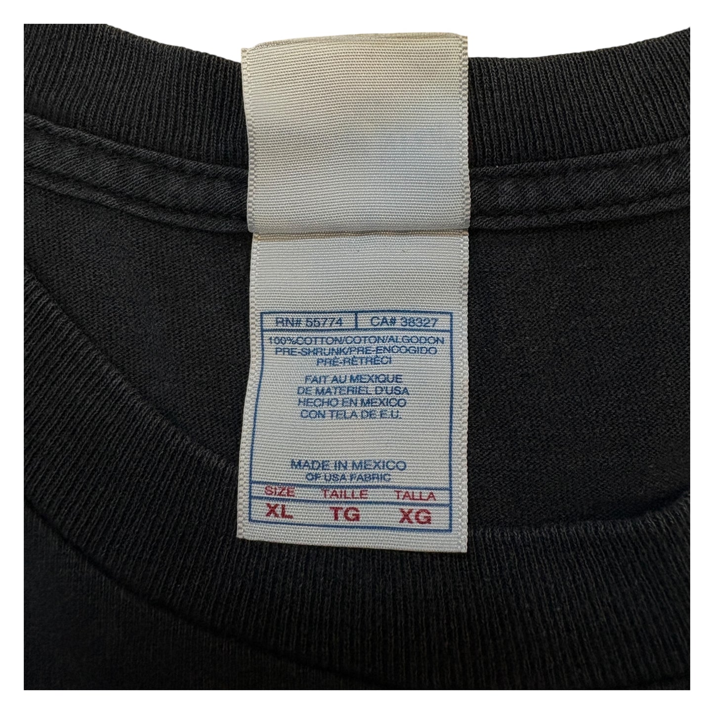 【AC/DC】エーシーディーシー "BACK IN BLACK" Tシャツ XL