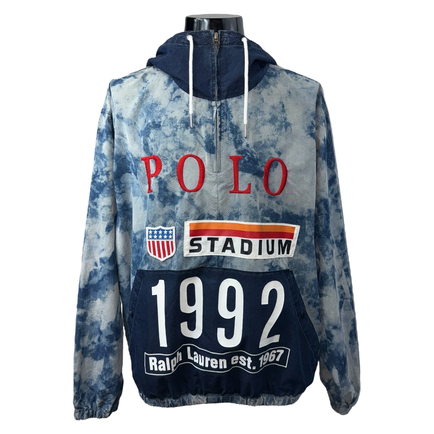 【POLO RALPH LAUREN】ポロラルフローレン "STADIUM 1992 " アノラックパーカー M