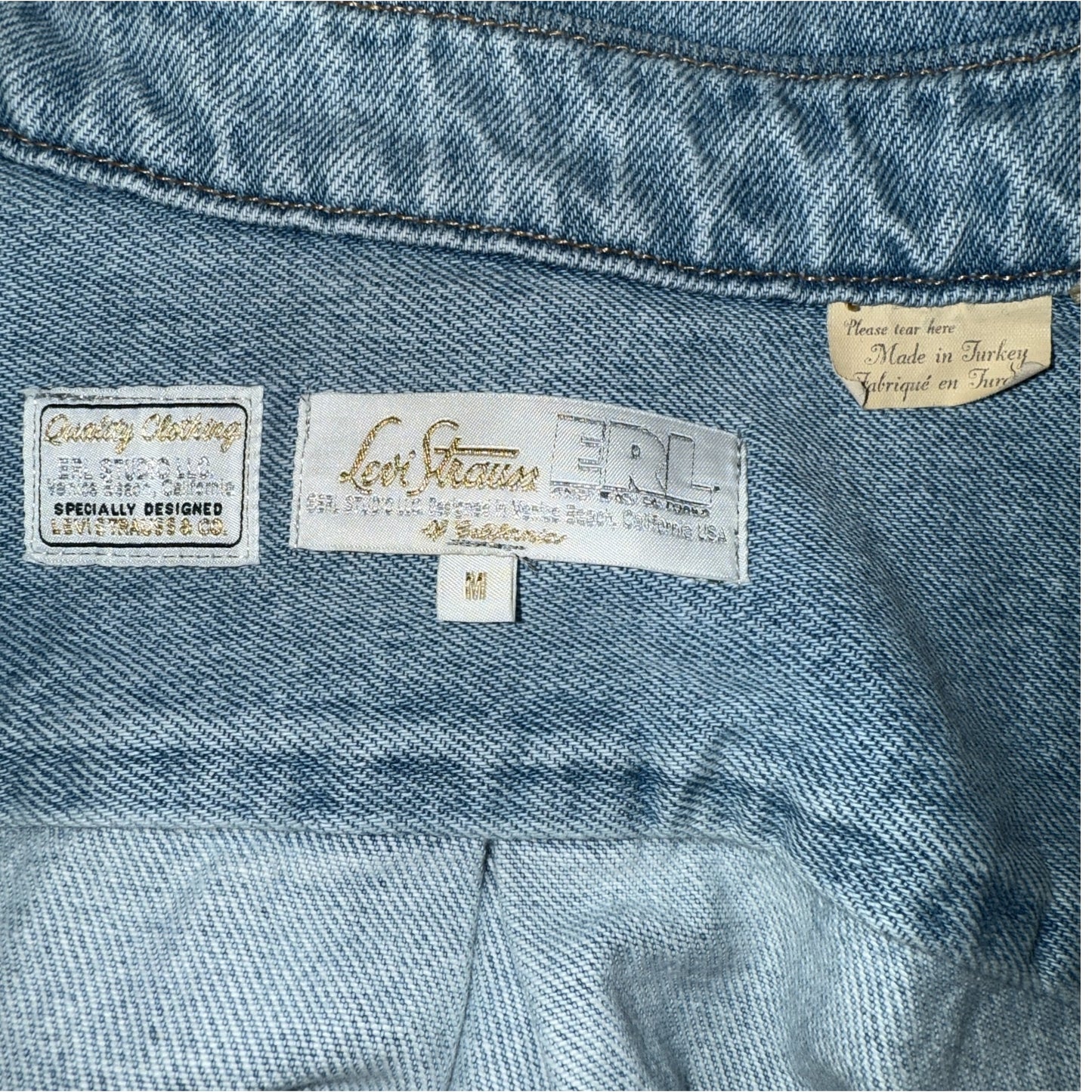 [ERLxLevi's] ERL Levi's 23AW Overshirt Woven Denim Shirt (Size XL)