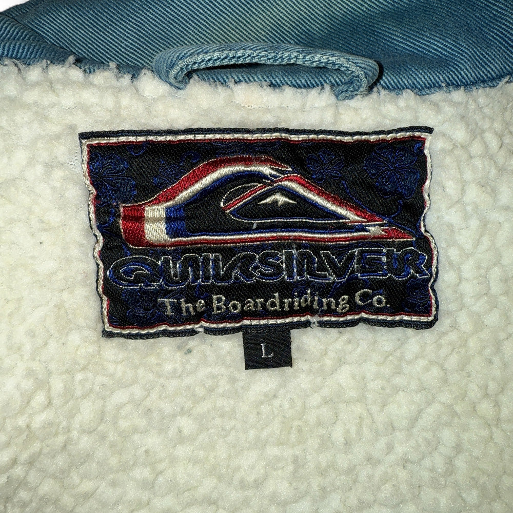 【QUIKSILVER】クイックシルバー デニムカバーオールジャケット L