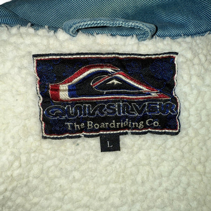 【QUIKSILVER】クイックシルバー デニムカバーオールジャケット L