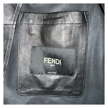 [FENDI] Fendi "BAG BUGS" Leather Jacket