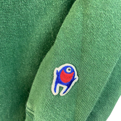 【READYMADE】レディメイド PIONCHAM  Hoodie　パーカー（グリーン）ロゴ刺繍/S