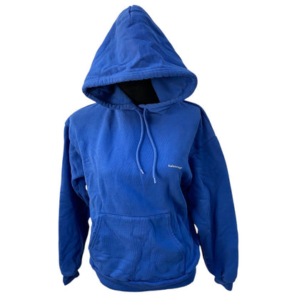BALENCIAGA Logo Hoodie/Blue/Women's/S