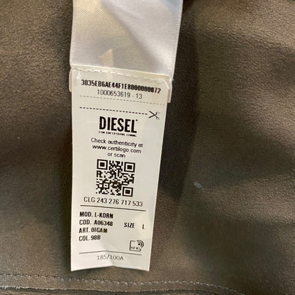 [DIESEL] Gray leather jacket