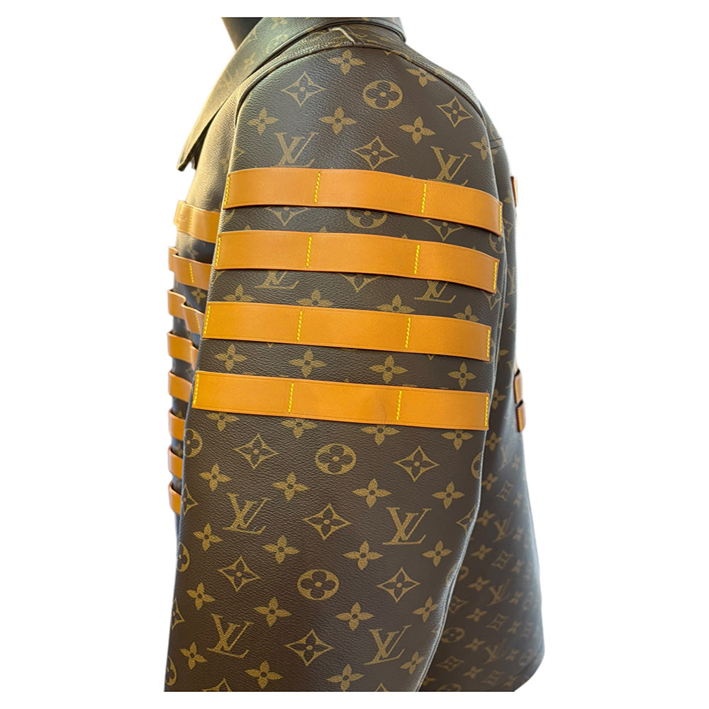 【LOUIS VUITTON】ルイ・ヴィトン ×Virgil Abloh（ヴァージル）22SS モノグラム総柄ミリタリージャケット L