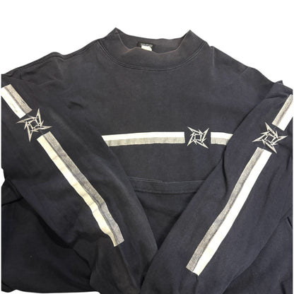 【METALLICA】メタリカ ストライプロングスリーブ Vintage Tシャツ L