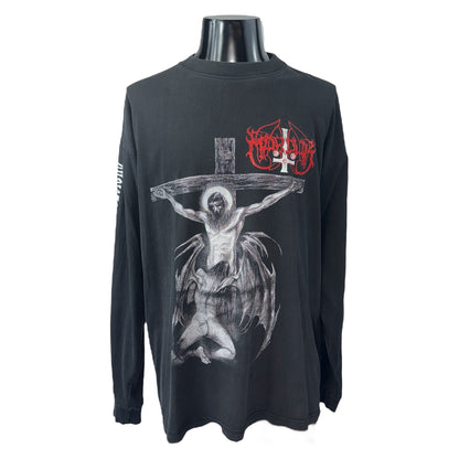 【MARDUK】マーダック　Christraping Black Metal ロングTシャツ XL相当