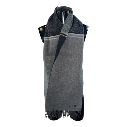 [LOEWE] Loewe Anagram Scarf Gray/Black