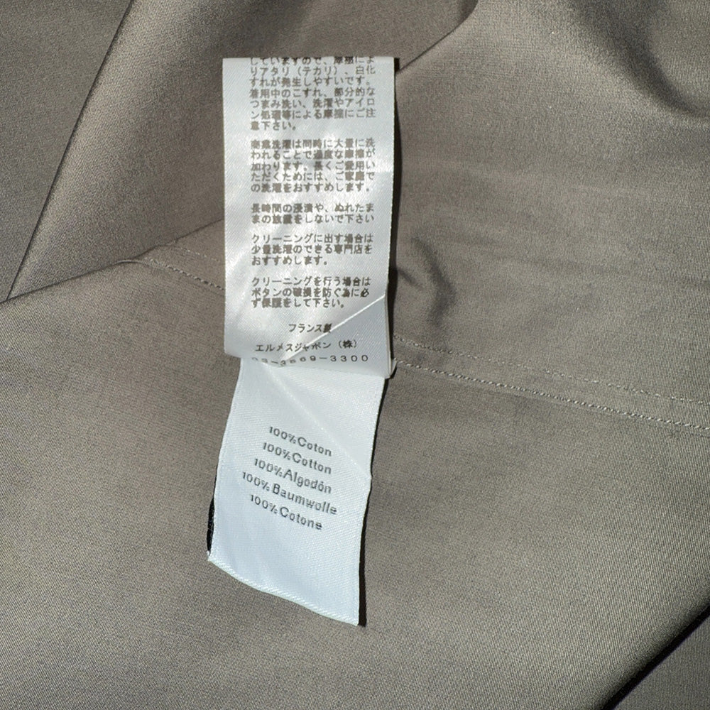 [HERMES] Hermes Serie Button Stand Collar Shirt