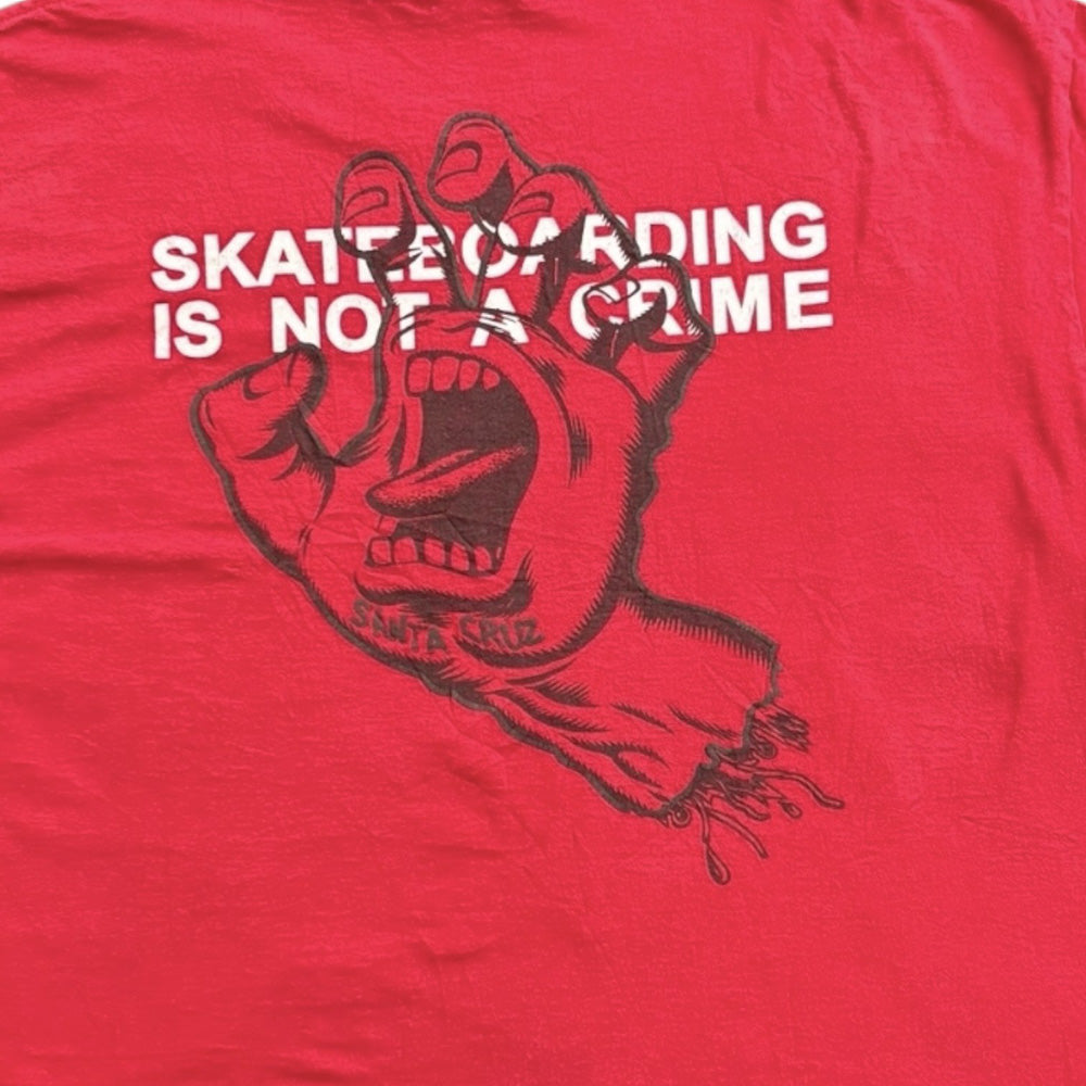 【SANTA CRUZ 】サンタクルーズ CLIME HAND クライムハンド Vintage Tシャツ XL