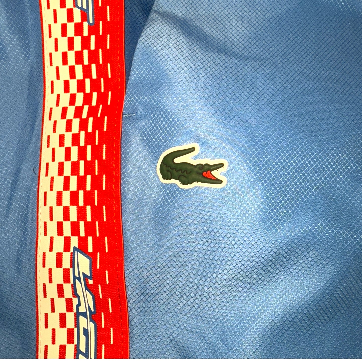LACOSTE Checkered Taped Tennis Track Pants