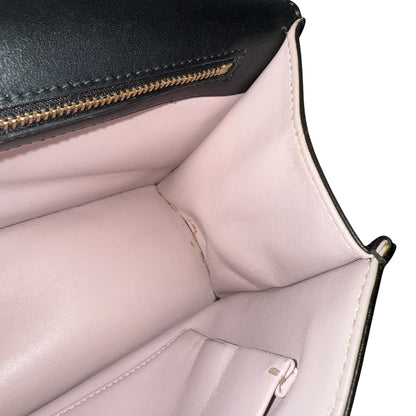 Christian Dior Diorama Leather Chain Shoulder Bag in Black