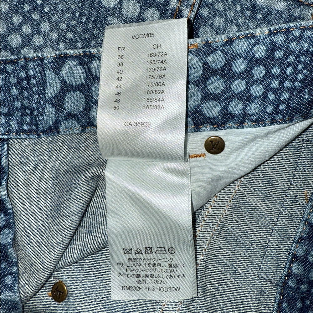 [LOUIS VUITTON] Louis Vuitton Yayoi Kusama All-Over Pumpkin Denim Pants RM232H YN3 HOD30W Size 32