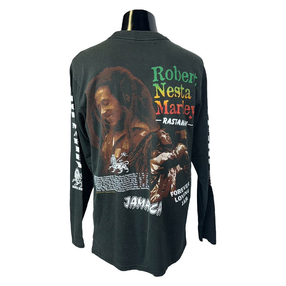 【BOB MARLEY】ボブ・マーリー "RASTAMAN FOREVER LOVING JAH" 90's Vintage ロングスリーブTシャツ