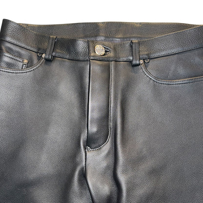 [CHROME HEARTS] Chrome Hearts Black Leather Pants