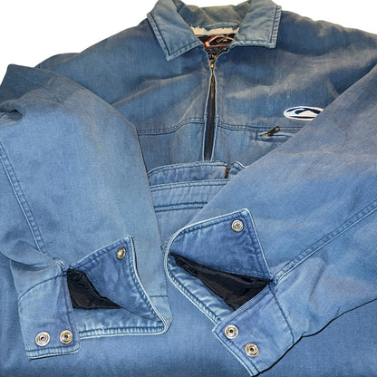 【QUIKSILVER】クイックシルバー デニムカバーオールジャケット L