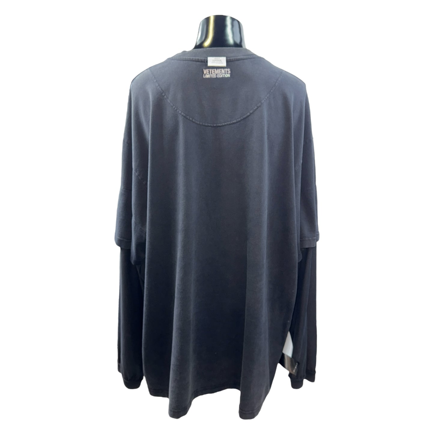 [VETEMENTS] VETEMENTS LIMITED EDITION Layered Design Long Sleeve T-Shirt