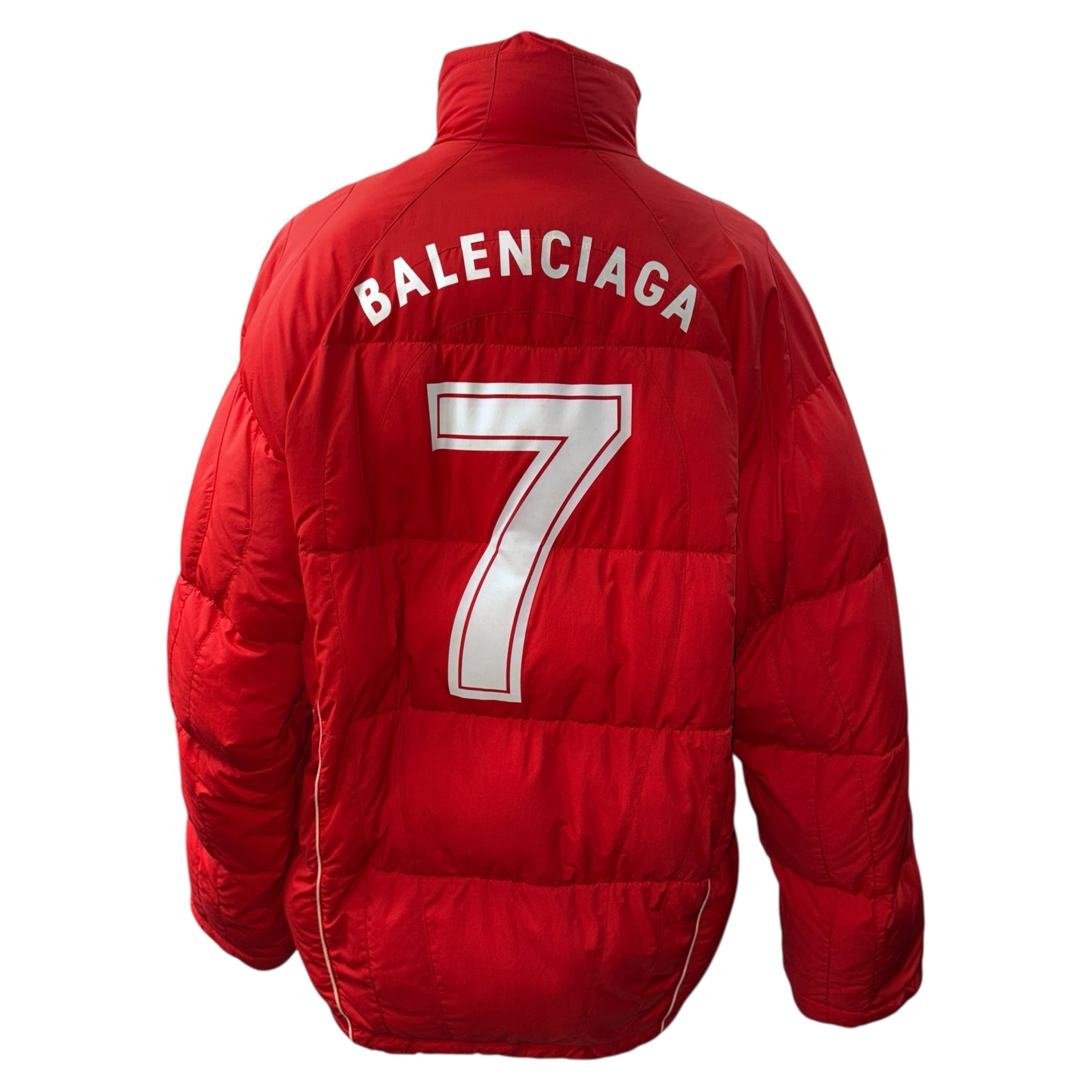 [BALENCIAGA] Balenciaga “FOOTBALL PRINT” logo down jacket