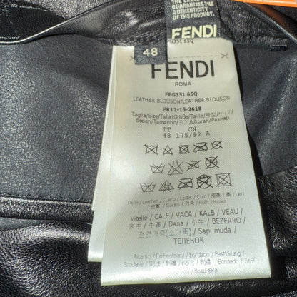 [FENDI] Fendi "BAG BUGS" Leather Jacket