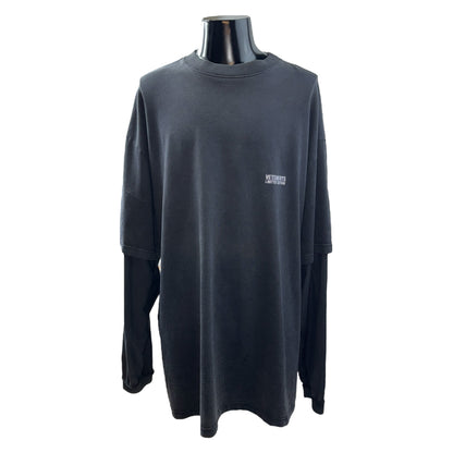[VETEMENTS] VETEMENTS LIMITED EDITION Layered Design Long Sleeve T-Shirt