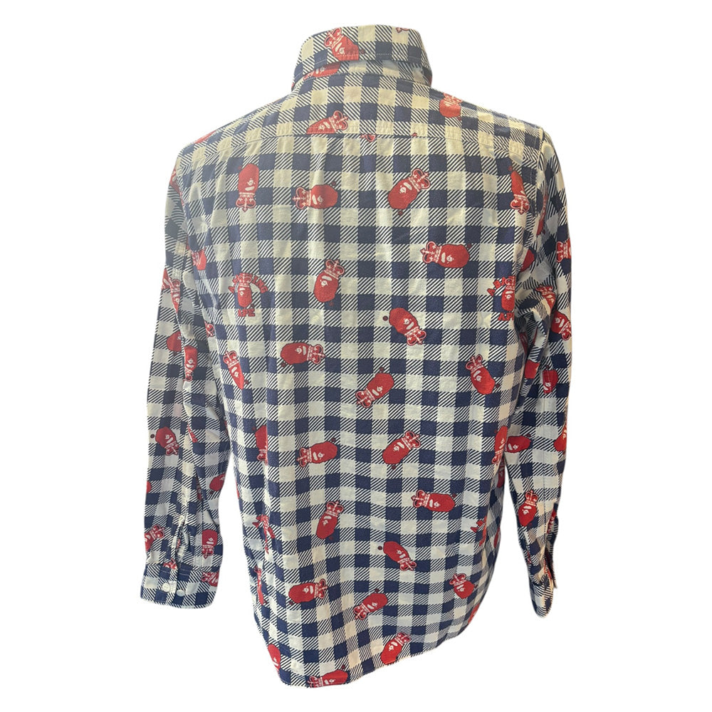 A BATHING APE Classic Crown Check Shirt (Size XL)