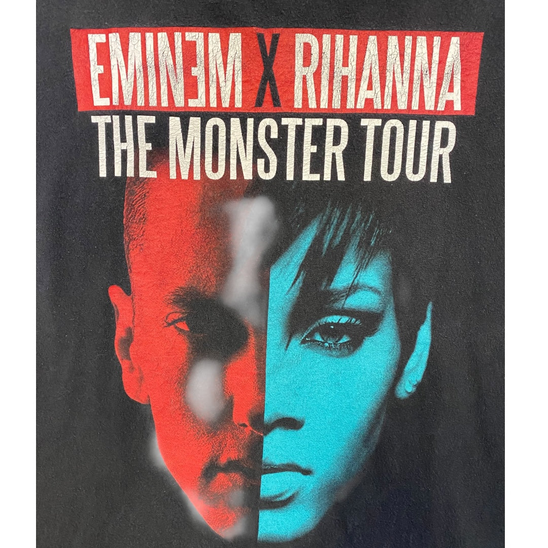 【EMINEM×RIHANNA】エミネム×リアーナ "THE MONSTER TOUR 2014" Tシャツ L相当