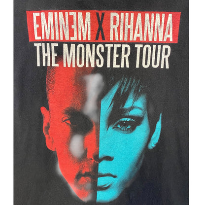 【EMINEM×RIHANNA】エミネム×リアーナ "THE MONSTER TOUR 2014" Tシャツ L相当