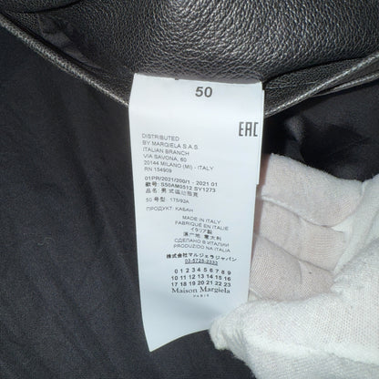 [MAISON MARGIELA] Maison Margiela 5-zip Leather Jacket 50