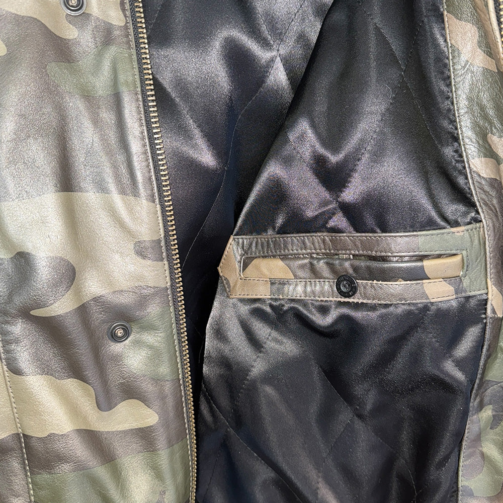 [SUPREME × MARITHE + FRANCOIS GIRBAUD] Supreme Hooded Leather Flight Bomber Jacket "Camo"