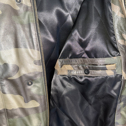 [SUPREME × MARITHE + FRANCOIS GIRBAUD] Supreme Hooded Leather Flight Bomber Jacket "Camo"