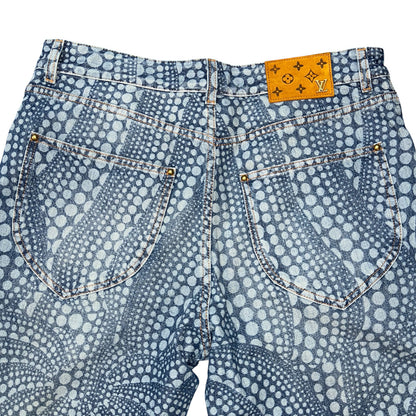 [LOUIS VUITTON] Louis Vuitton Yayoi Kusama All-Over Pumpkin Denim Pants RM232H YN3 HOD30W Size 32