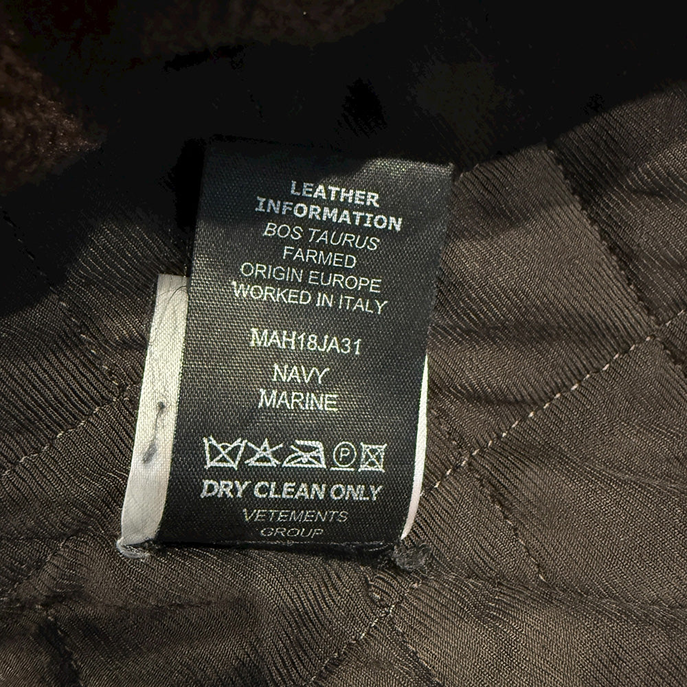 Vetements "VAGABOND TIE COAT" Oversized Wool Coat