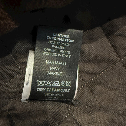Vetements "VAGABOND TIE COAT" Oversized Wool Coat
