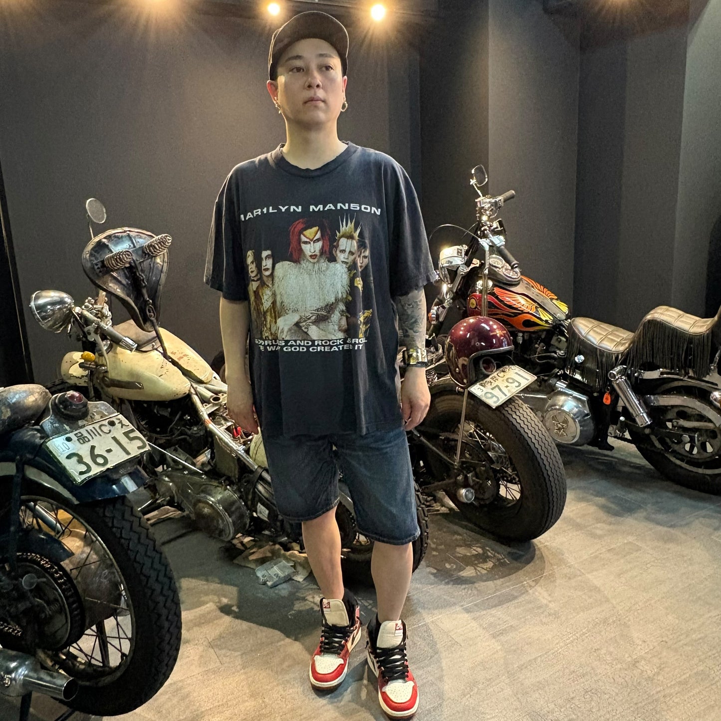 【MARILYN MANSON】マリリンマンソン "ROCK IS DEAD TOUR"  90`s Vintage Tシャツ XL相当