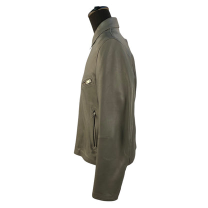 [DIESEL] Gray leather jacket