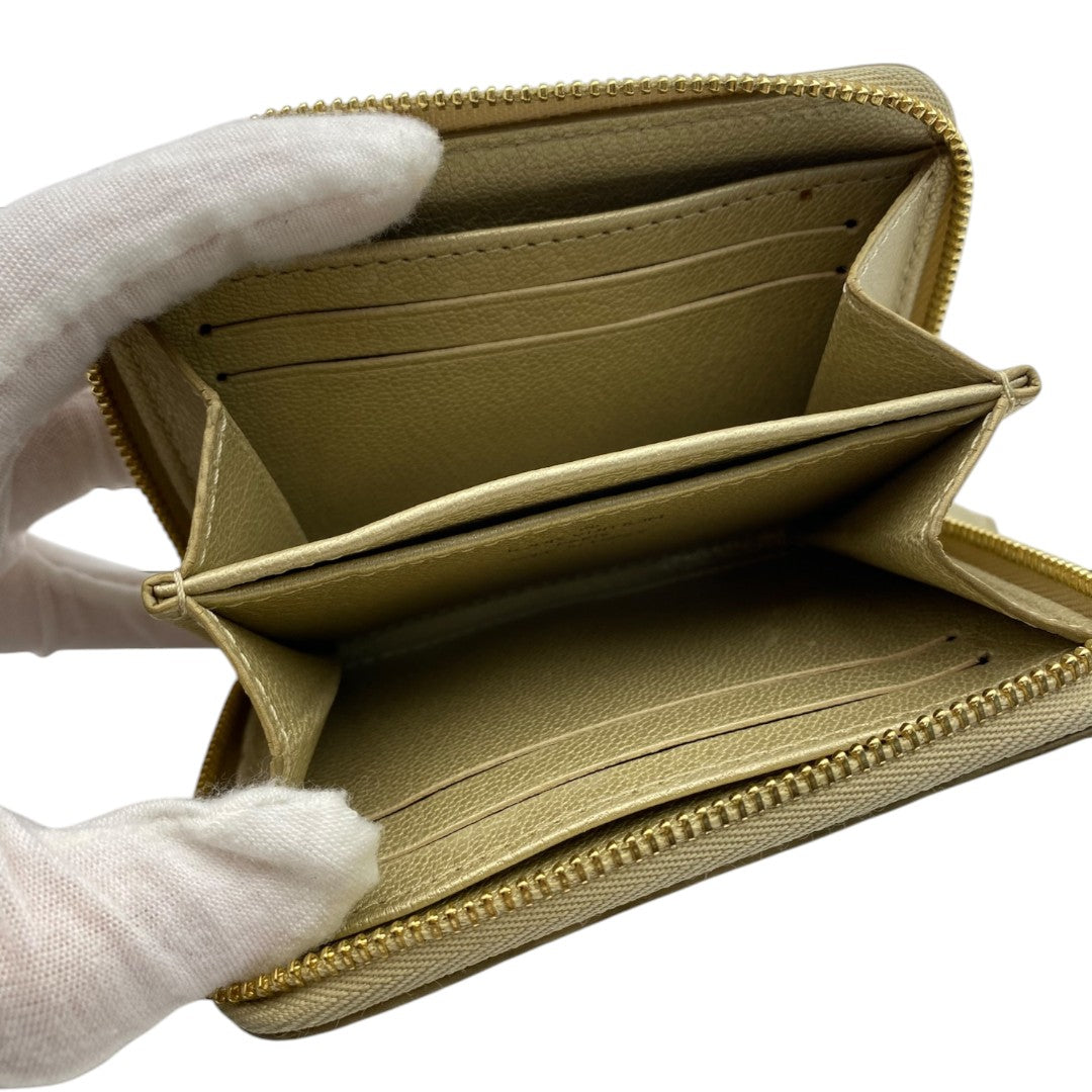 [LOUIS VUITTON] Louis Vuitton Exotic Leather Zippy Coin Purse in Alligator/Crocodile (Gold)