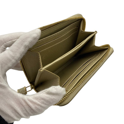 [LOUIS VUITTON] Louis Vuitton Exotic Leather Zippy Coin Purse in Alligator/Crocodile (Gold)