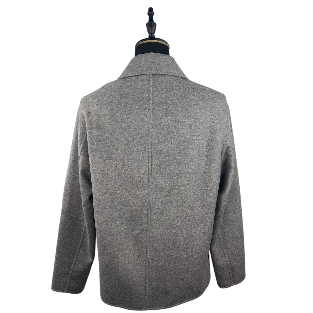LOEWE Workwear Wool and Cashmere Jacket, Gray, Size 48