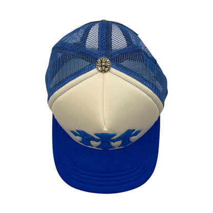[CHROME HEARTS] Chrome Hearts Trucker Cap/Trucker Cap 3 Cemetery Leather Patch Mesh Cap Men's
