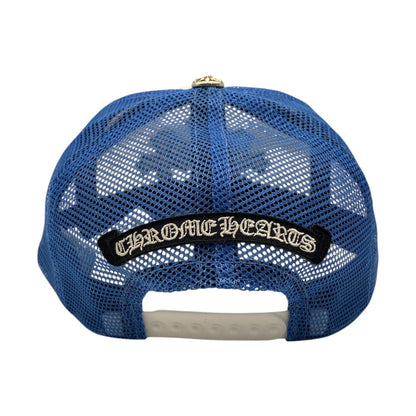[CHROME HEARTS] Chrome Hearts Trucker Cap/Trucker Cap 3 Cemetery Leather Patch Mesh Cap Men's