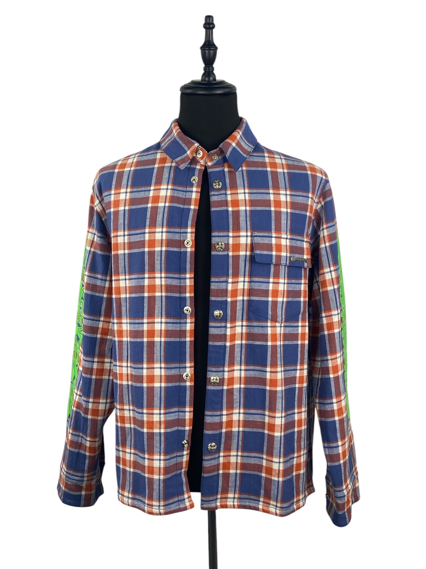 [CHROME HEARTS] Chrome Hearts WORK'N SHIRT JACKET PLD BLUE / XL