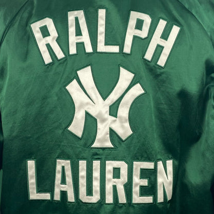 [POLO RALPH LAUREN x NEW YORK YANKEES] Ralph Lauren / MLB BASEBALL Jacket / 50th Anniversary Limited Edition / US-LG Size / Green