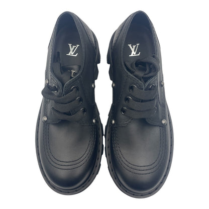 LOUIS VUITTON: Louis Vuitton LV Checker Derby Loafers (Black)